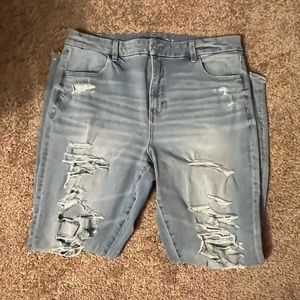 american eagle curvy high rise jeggings